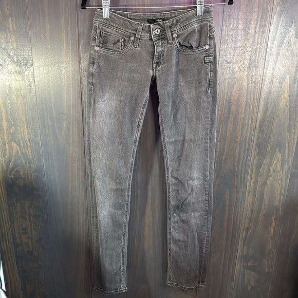 G-Star Denim - G-Star Raw Denim Gray Skinny Jeans Low Rise Women's 26" Waist / 30" Inseam